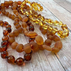 Dark Cognac Baltic Amber Necklace