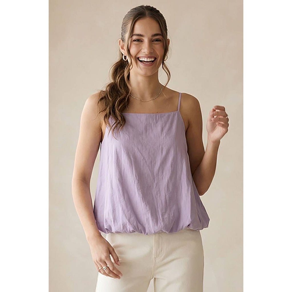 Cami Top With Bubble Hem