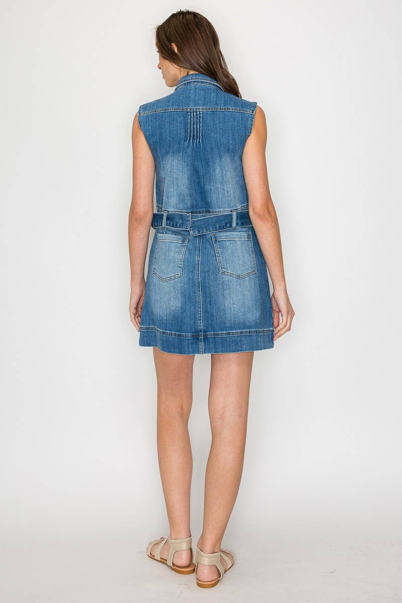 SUMMER DENIM MINI DRESS