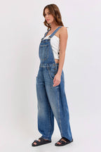 Mid-Waisted Barrel Overalls