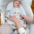 Baby Muslin Swaddle Blanket 47x47 Bear Hugs