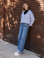 HR CUFFED BAGGY JEANS