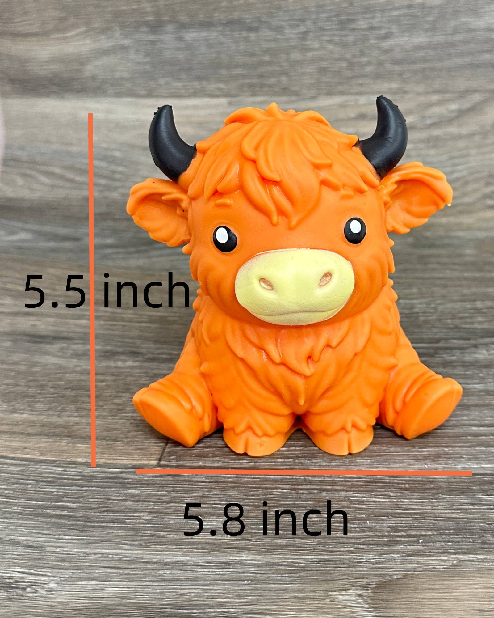 Highland Cow Squishy 5.5 Inch Toy