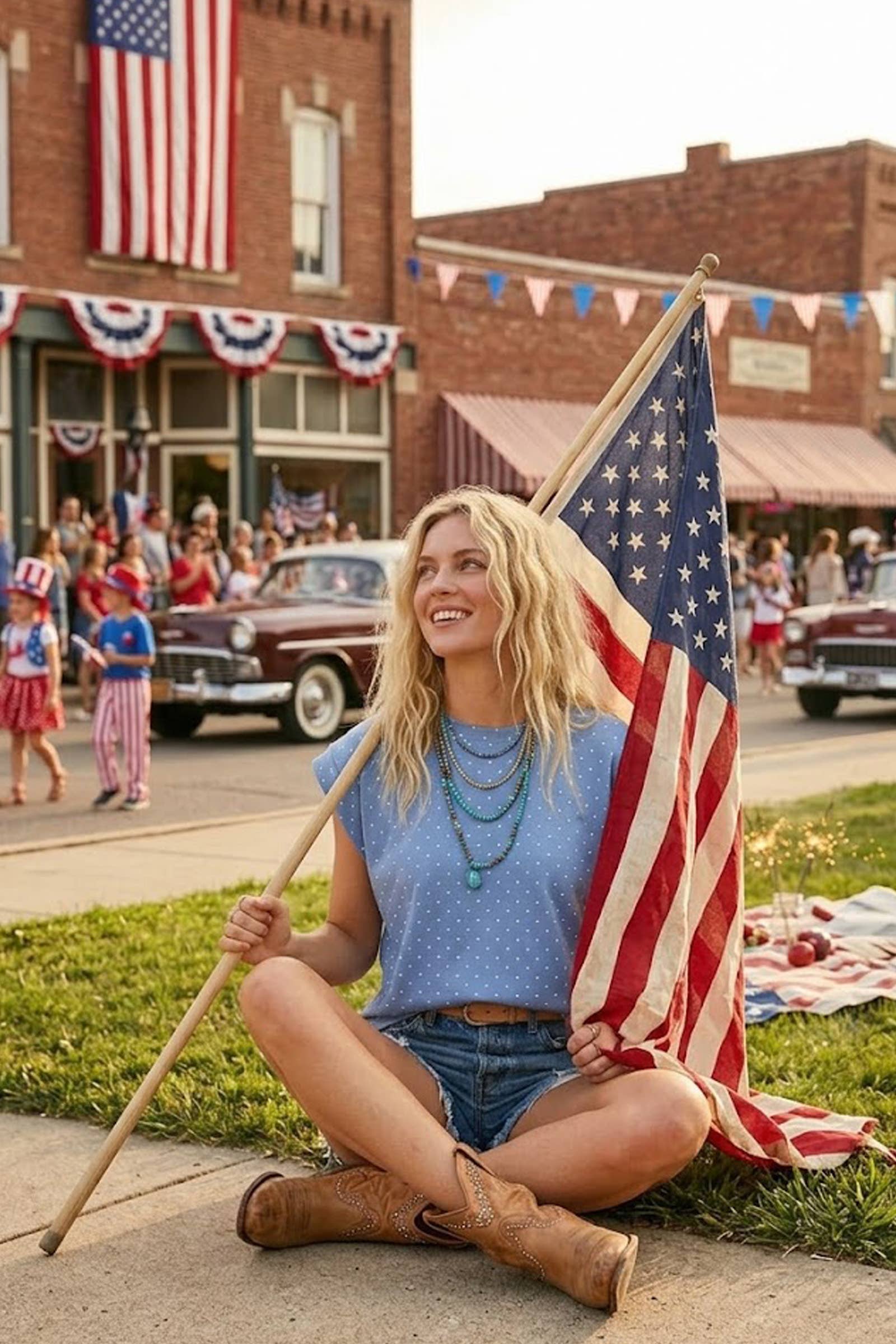 Scuba Polka Dot Relaxed Top
