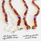 Dark Cognac Baltic Amber Necklace