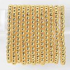 6mm Gold Stretch Bead Bracelet