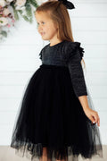 Black Shimmer Tutu Dress