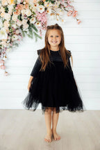 Black Shimmer Tutu Dress