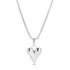 Long or Doubled Up Elongated Bubble Heart Necklace