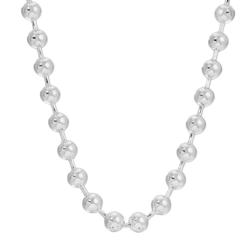 Ball Chain Necklace-Silver