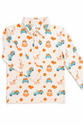 Pumpkin Spice Pups LS Polo