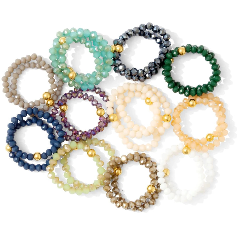 Stretch Crystal Rings