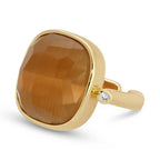 Geometric Solitaire Stone Ring
