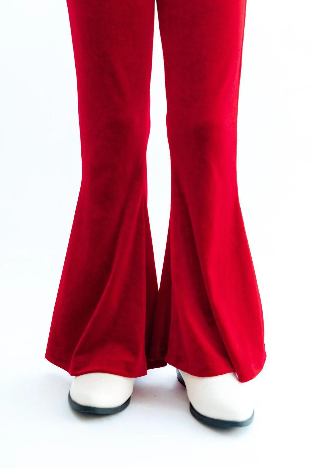Red Velvet Bell Leggings