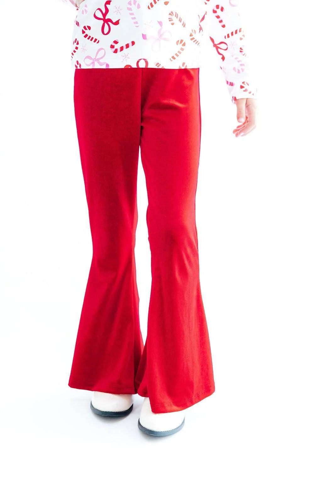 Red Velvet Bell Leggings