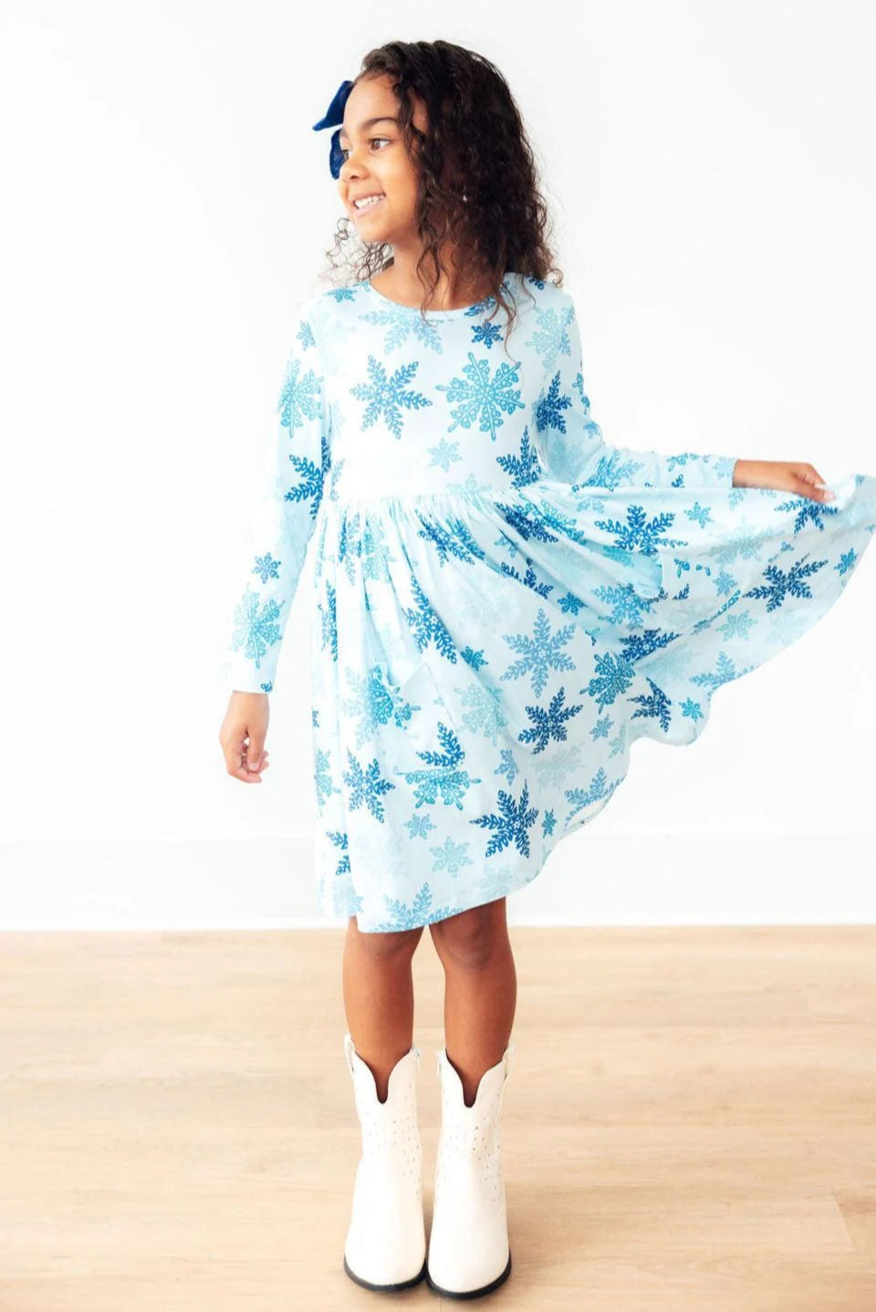 Winter Wonderland Pocket Twirl Dress