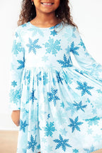 Winter Wonderland Pocket Twirl Dress