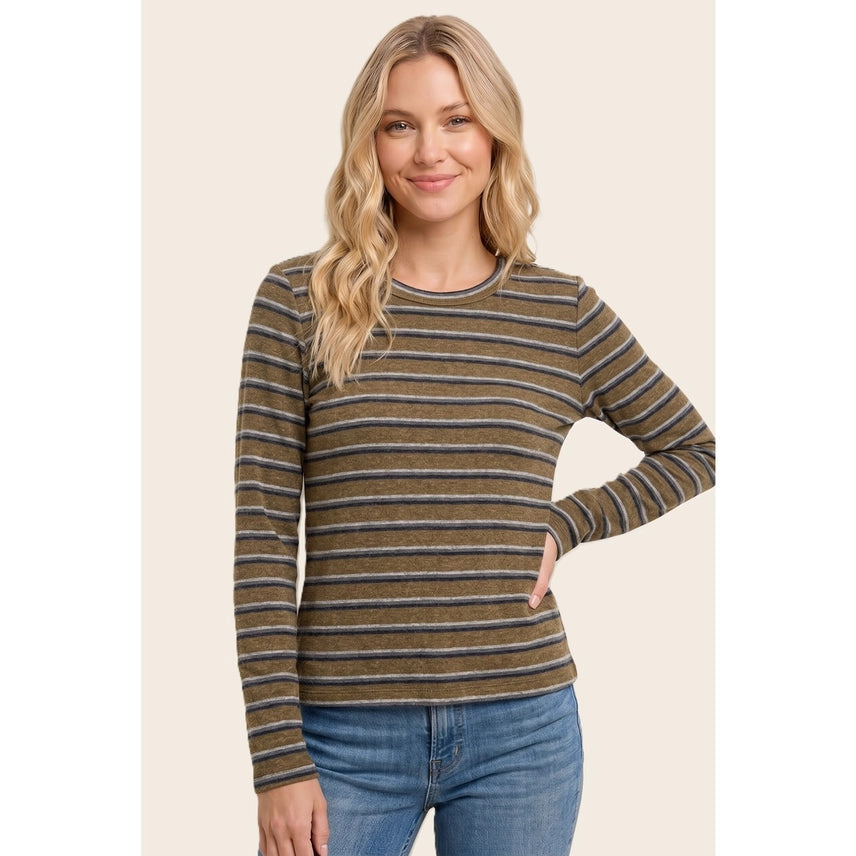Striped Jersey Top