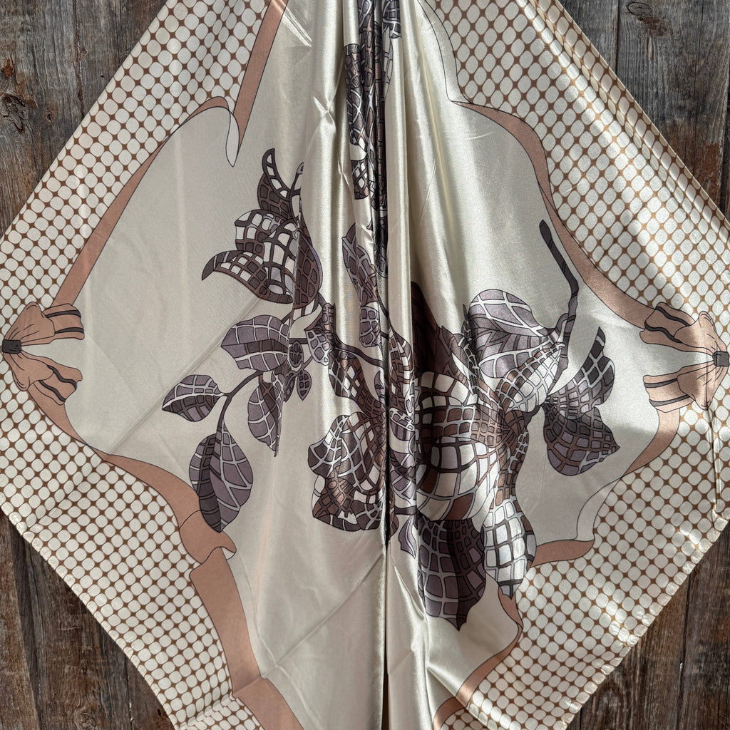 Tan and Cream Wild Rag
