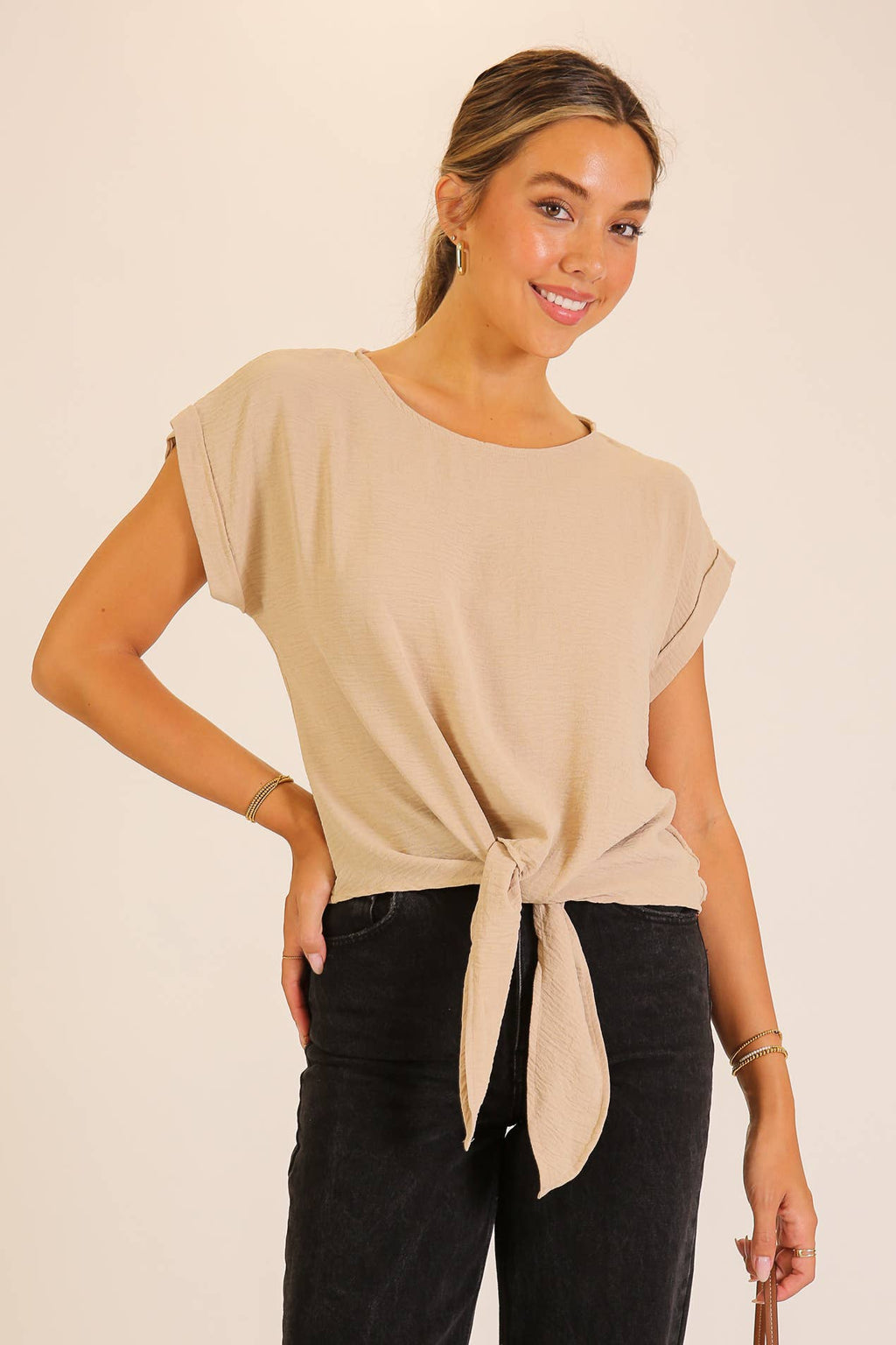 Tie-Front Airflow Top