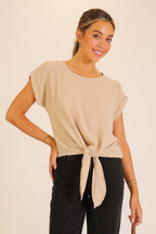 Tie-Front Airflow Top