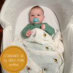 Baby Muslin Swaddle Blanket 47x47 Bee-utiful