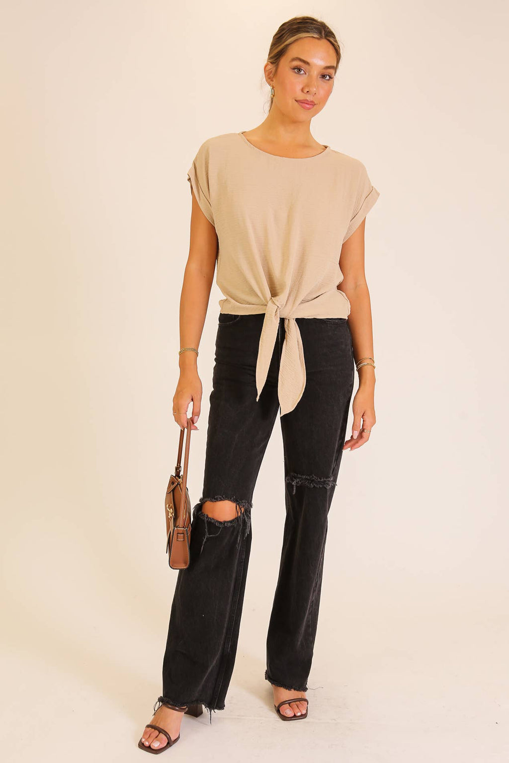 Tie-Front Airflow Top