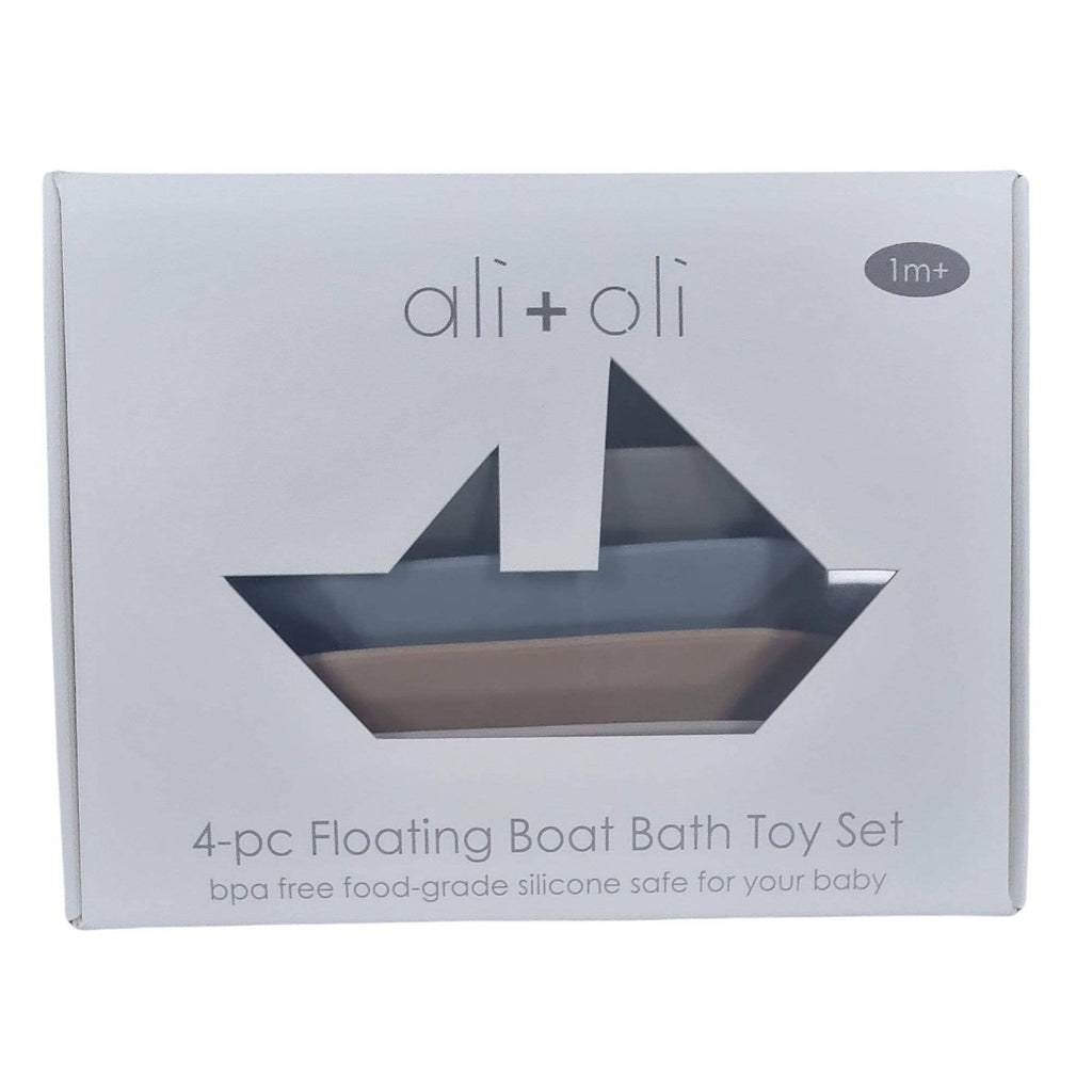Floating Boat Bath Toy Set 4-pc