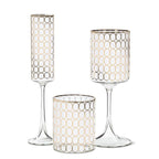 Tumbler with Gold Rings-4"H(12oz)
