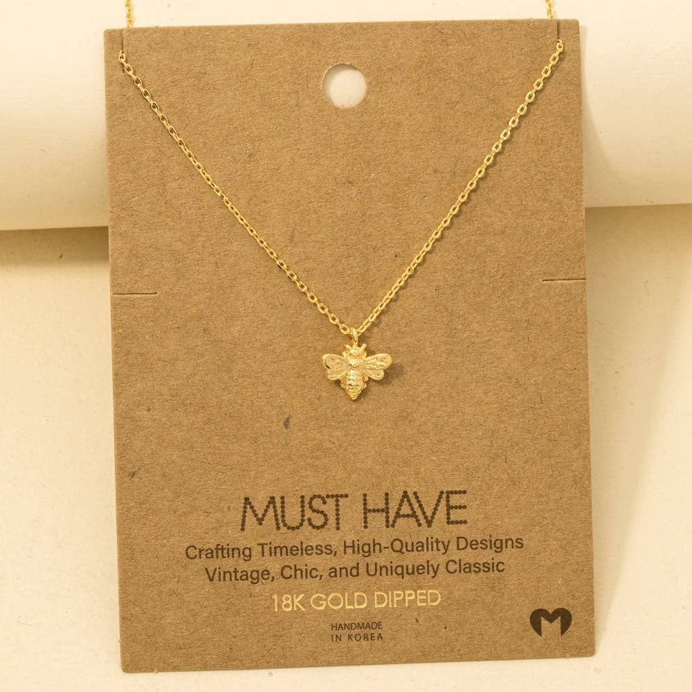 Bee Pendant Necklace