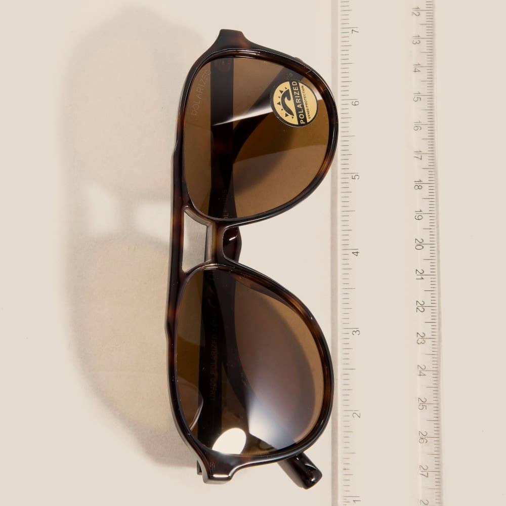 Oversized Polarized Aviator Sunglasses Set