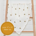 Baby Muslin Swaddle Blanket 47x47 Bee-utiful