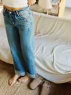 HR CUFFED BAGGY JEANS