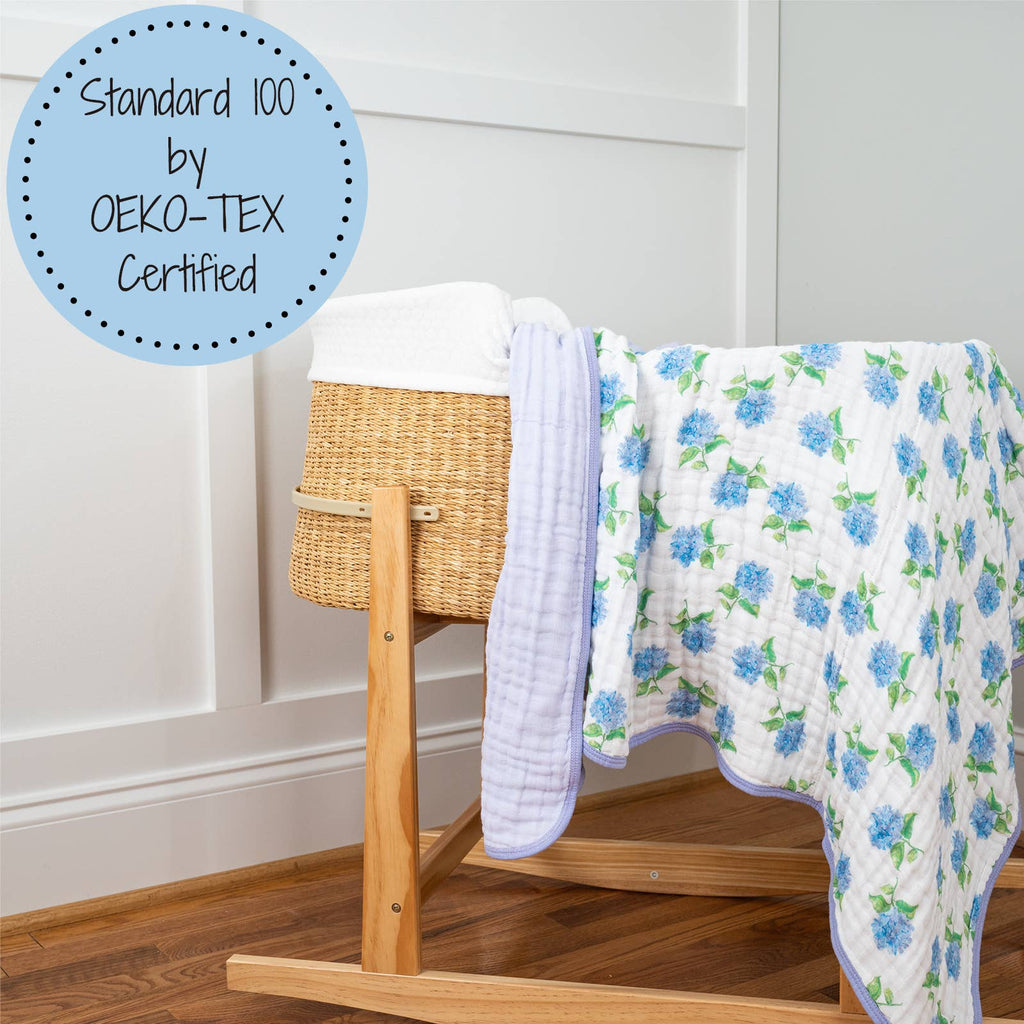 Muslin Quilt Baby & Kids Blanket Hydrangea