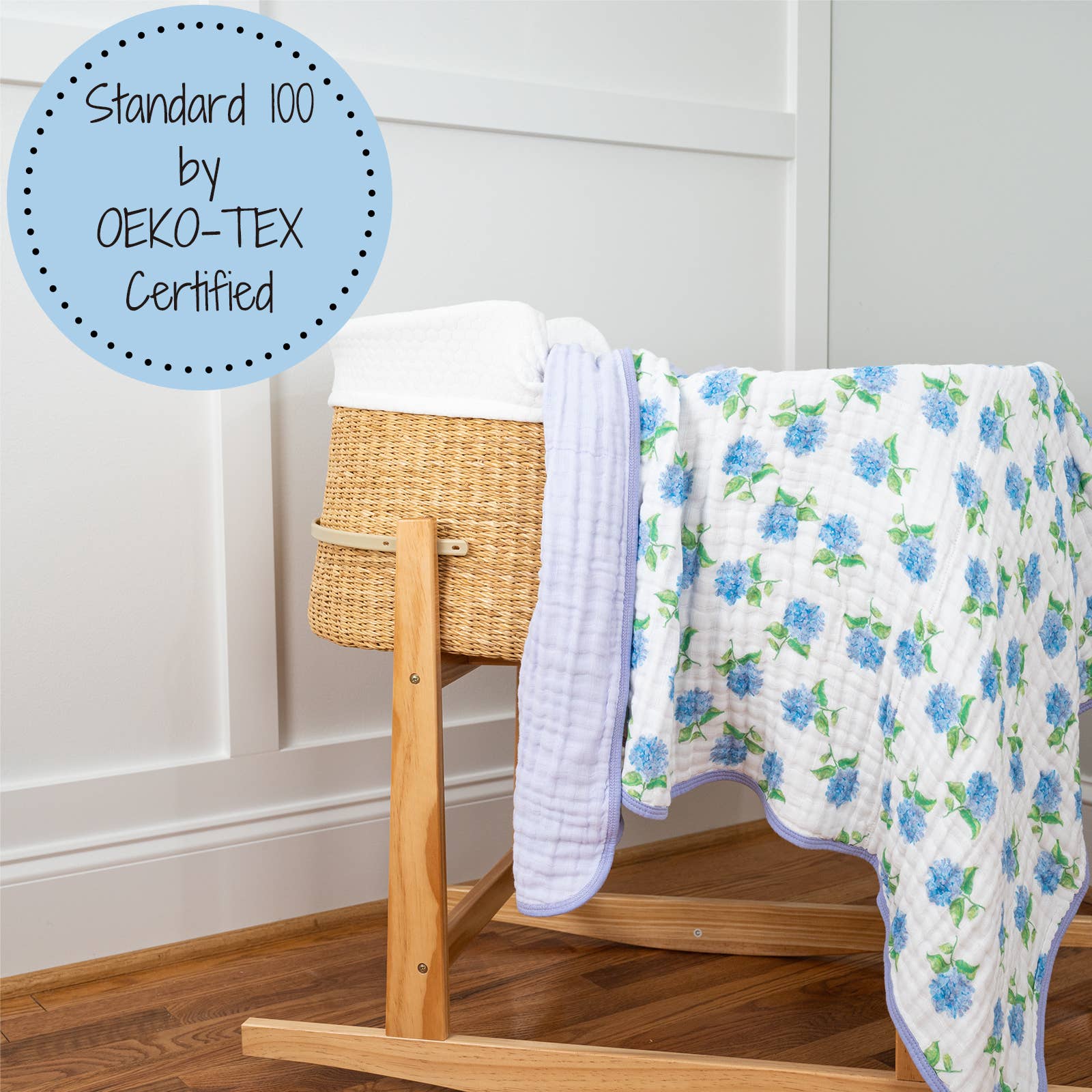 Muslin Quilt Baby & Kids Blanket Hydrangea
