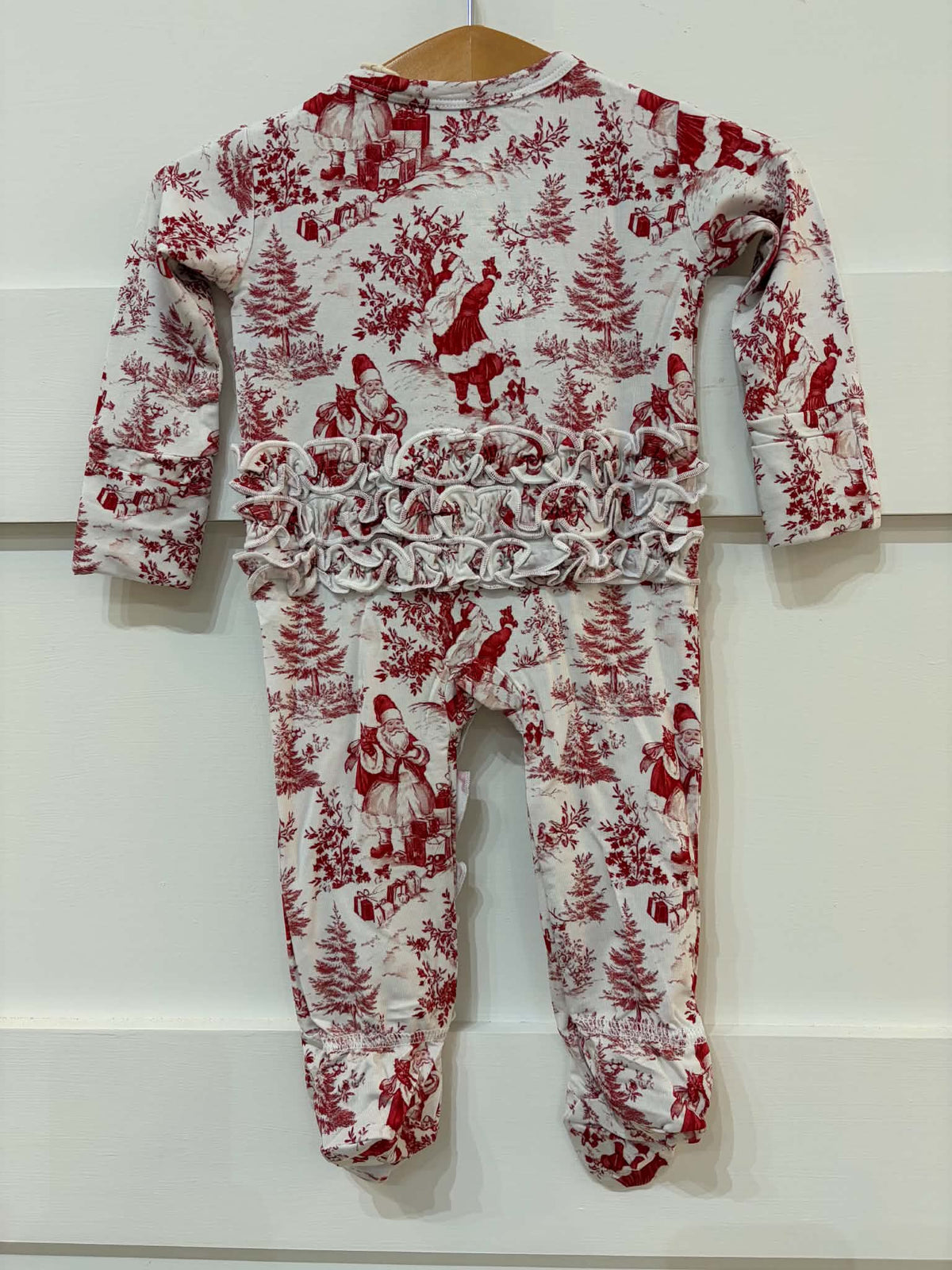 Santa Ruffle Footie