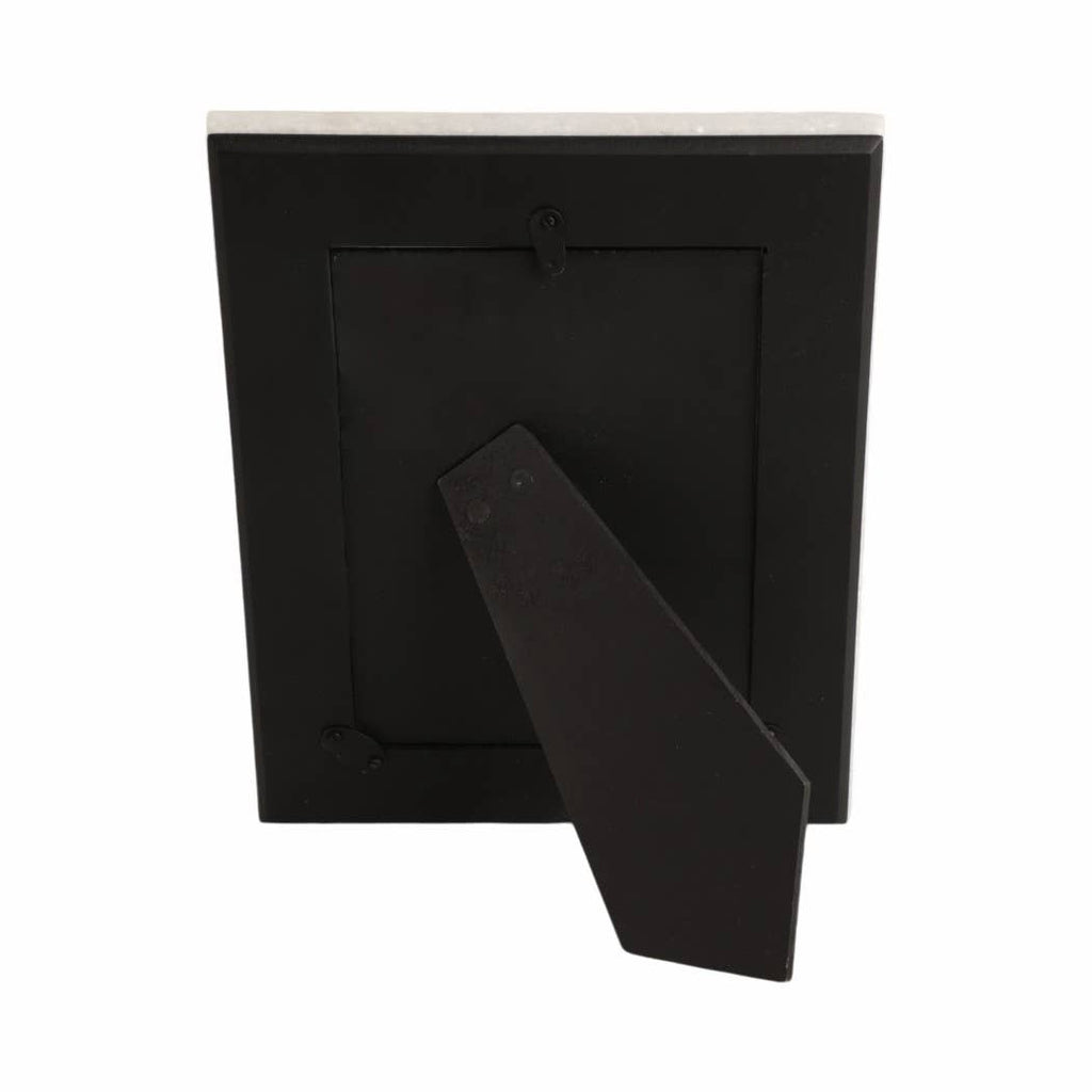 Marble Modern Beveled Edges Photo Frame - White, 4x6 in.