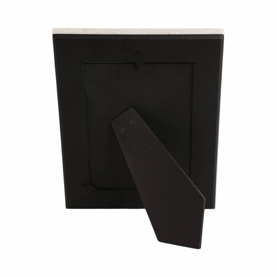 Marble Modern Beveled Edges Photo Frame - White, 4x6 in.