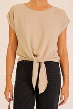 Tie-Front Airflow Top