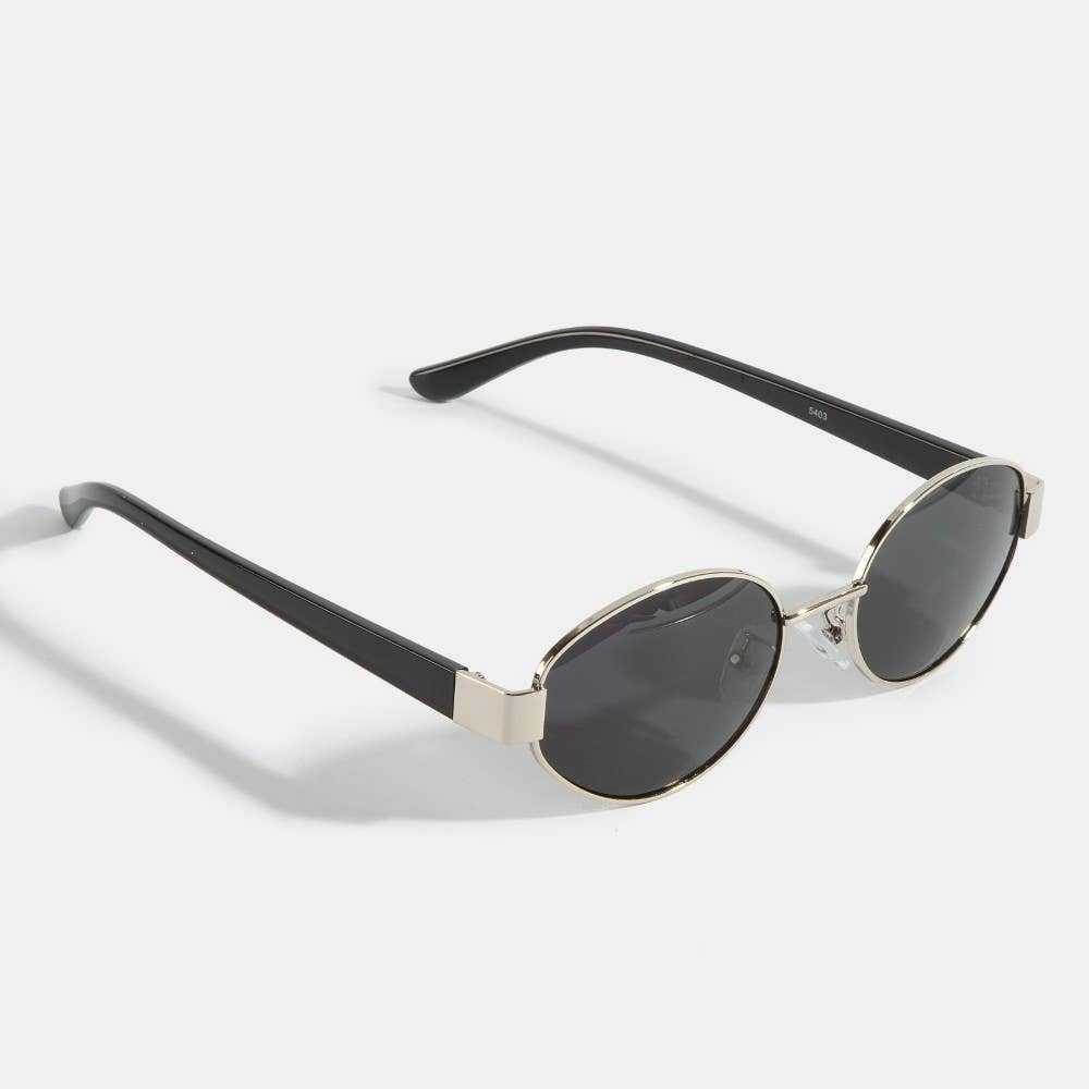 Oval Metal Sunglasses