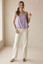 Cami Top With Bubble Hem