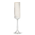 Slender Flute with Gold Rings-9.5"H(6oz)