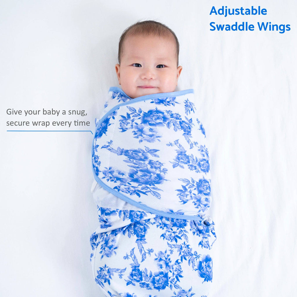 Cotton Velcro Newborn Swaddle Sack Peony For Your Thoughts