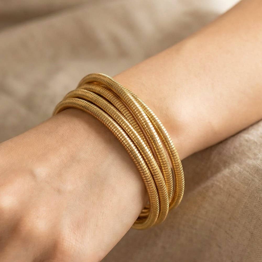 KnottedMetallicBracelet Set