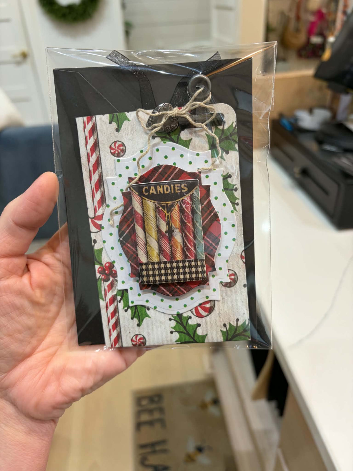 Vintage Cmas Gift Card Holder