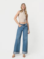 HR CUFFED BAGGY JEANS