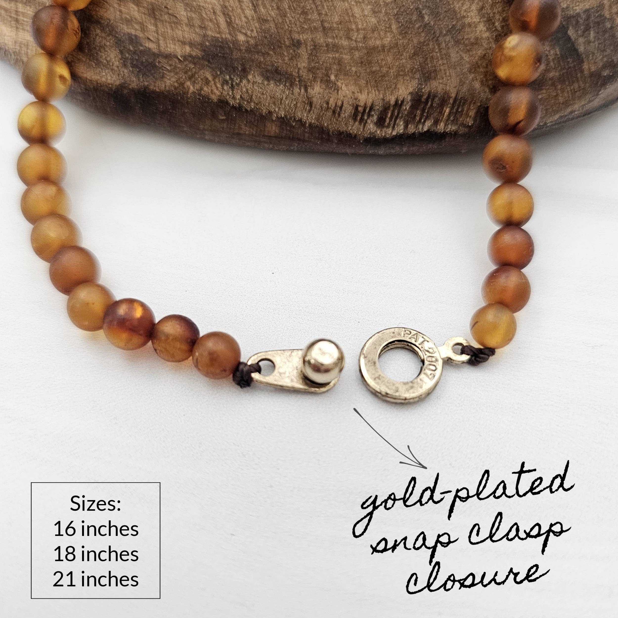 Dark Cognac Baltic Amber Necklace