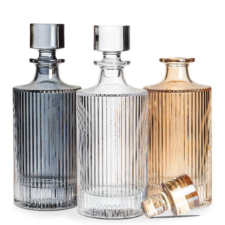 Vertical Optic Decanter-Amber-10.5"H(28oz)