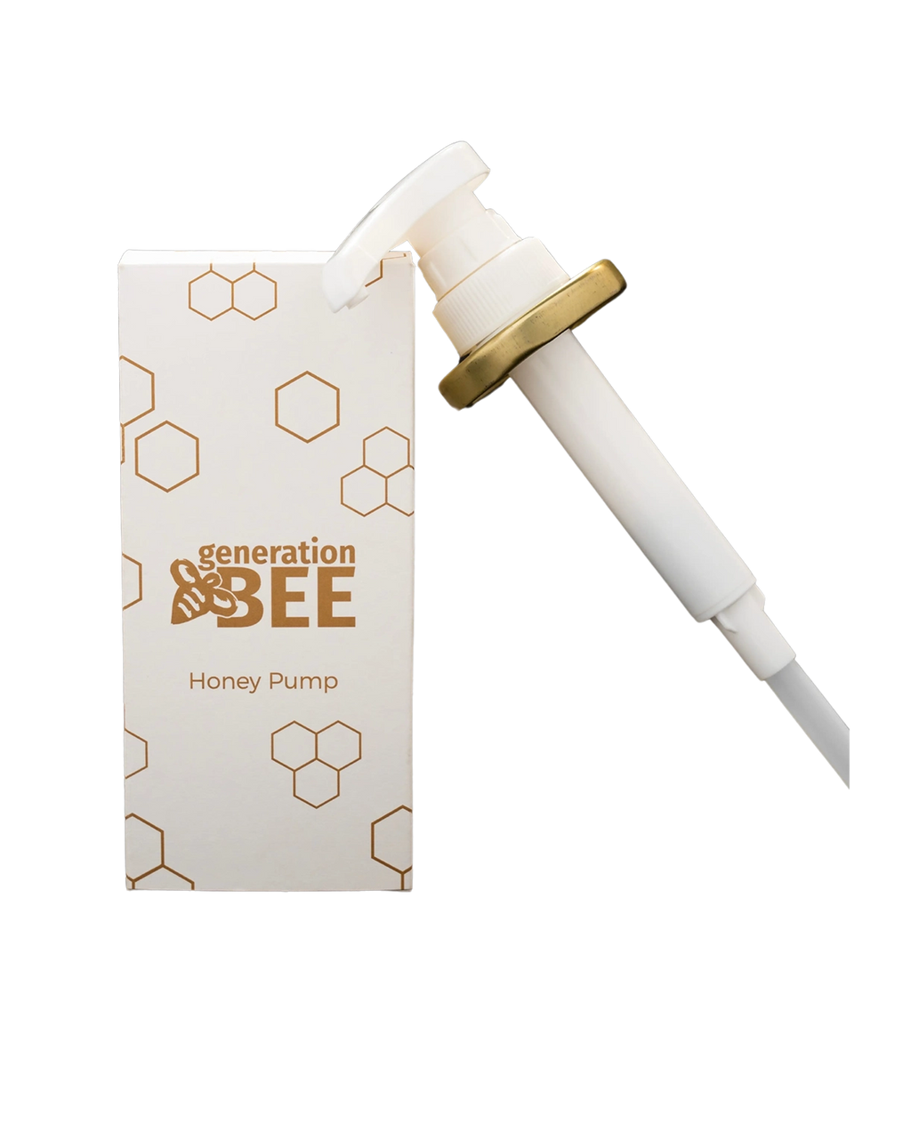 Honey Pump w/ Gold Metal Lid - Fits Generation Bee 12oz Jars