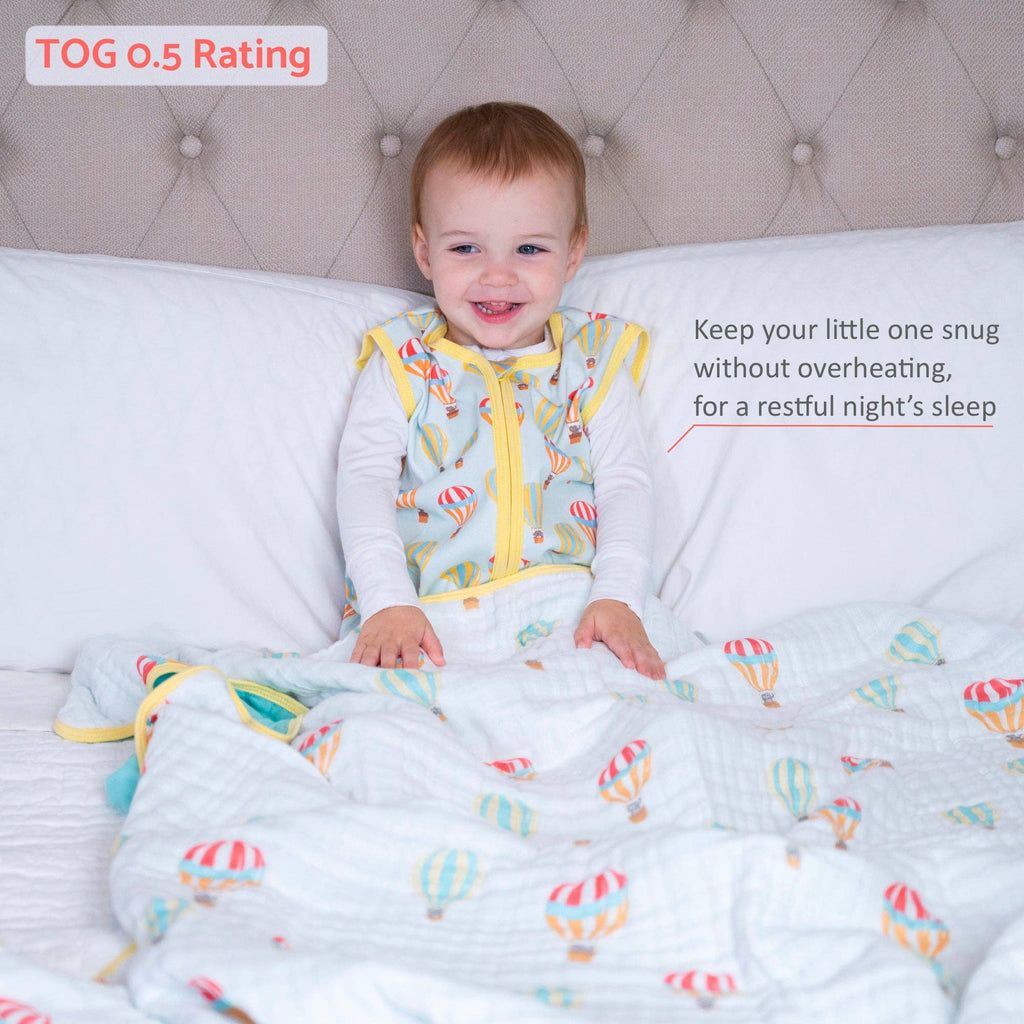 Organic Cotton Sleep Sack 0.5 TOG The Sky Is The Limit